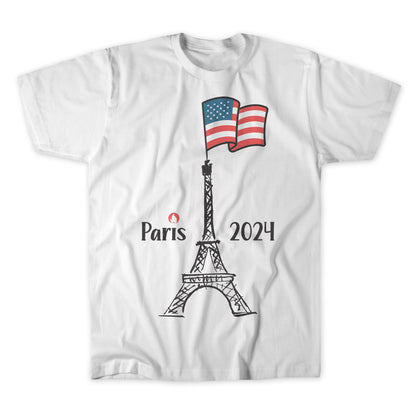 American Eiffel Tower Shirt